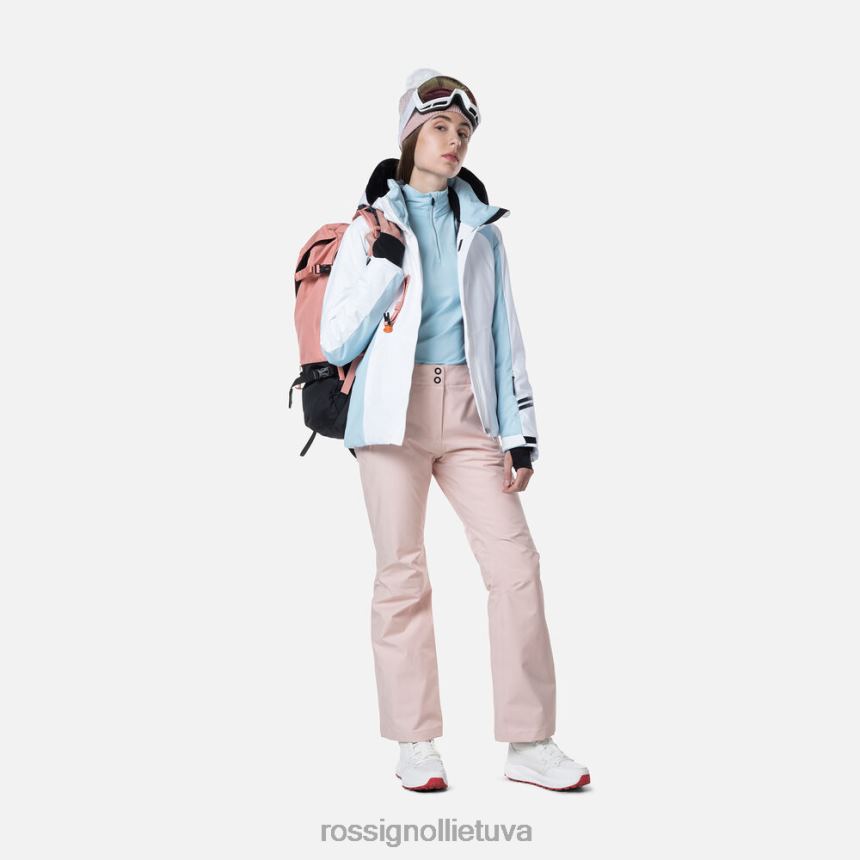 dugnai Rossignol slidinėjimo kelnės pudros rožinės spalvos moterys 268B2824