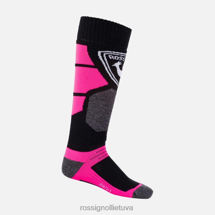 priedai Rossignol termotech slidinėjimo kojinės fluopink moterys 268B2714