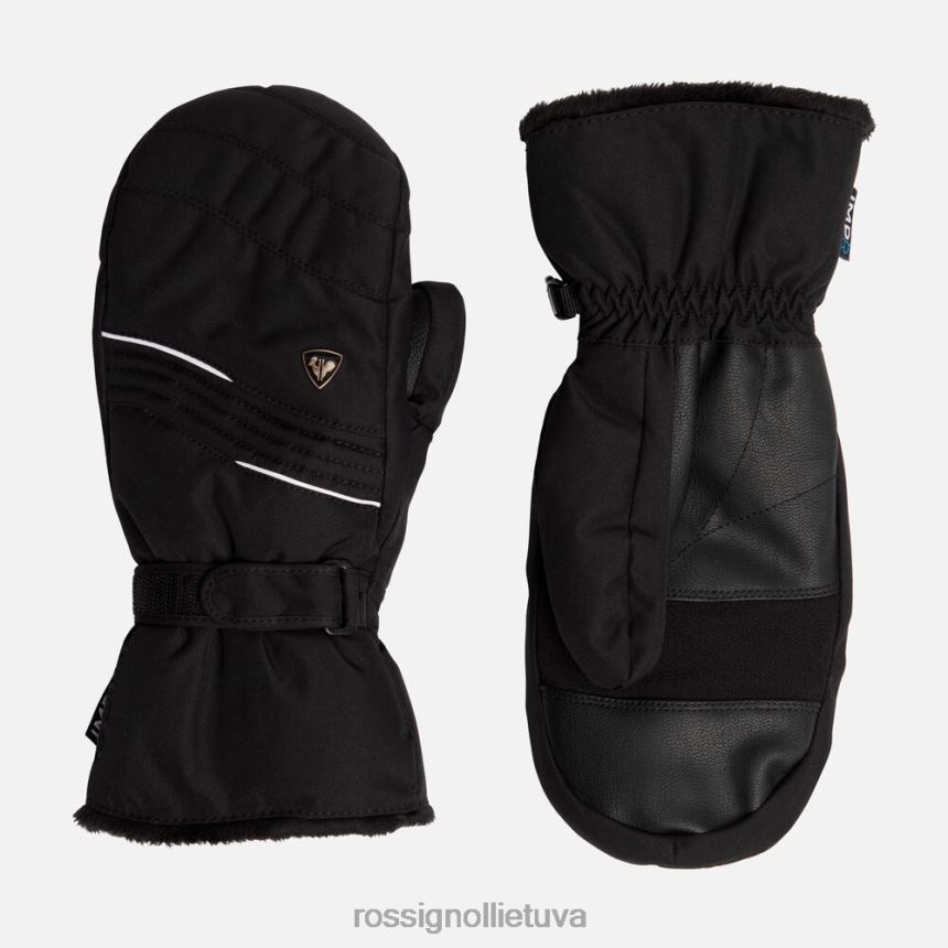 priedai Rossignol safyro vandeniui atsparios kumštinės pirštinės juodas moterys 268B21096