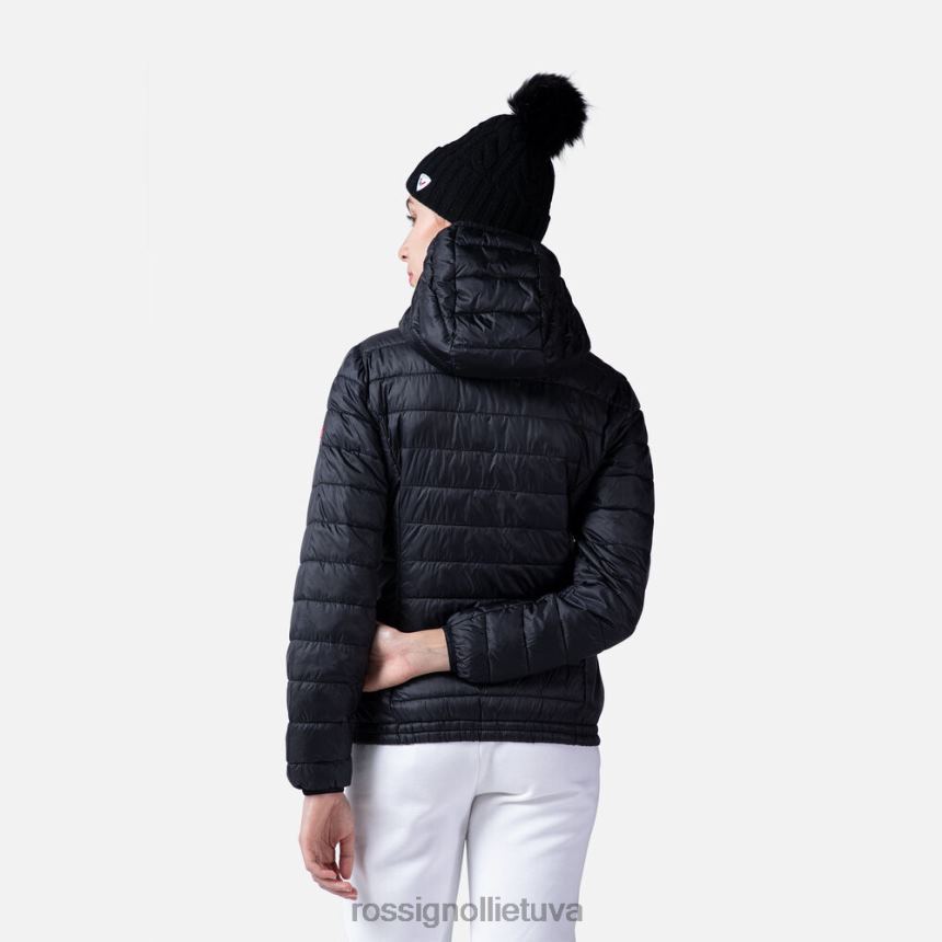 viršūnės Rossignol izoliuota striukė su gobtuvu 180gr juodas moterys 268B2937