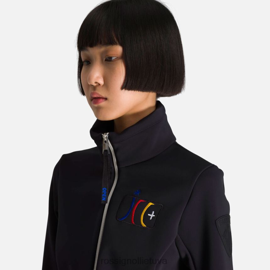 viršūnės Rossignol jcc brady marginta minkšta striukė juodas moterys 268B2996