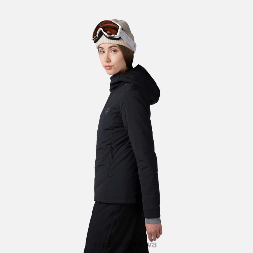 viršūnės Rossignol opside striukė su gobtuvu juodas moterys 268B2814