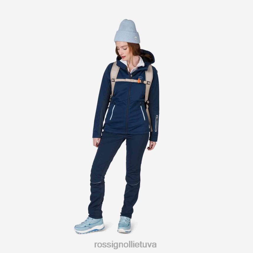 viršūnės Rossignol softshell striukė tamsiai laivynas moterys 268B2956