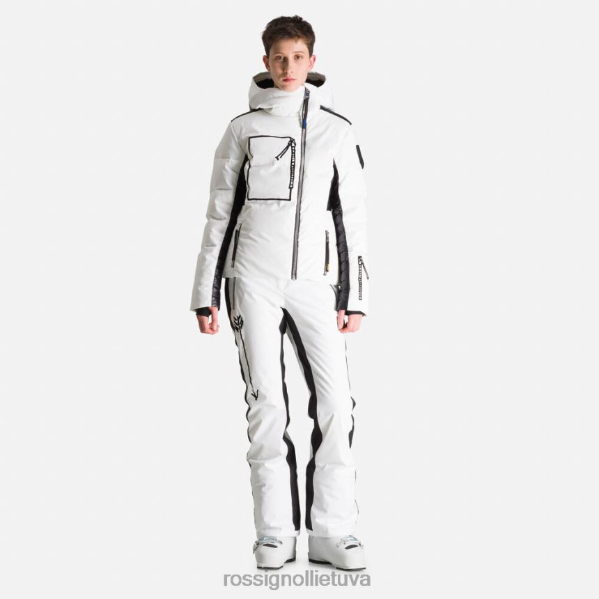 viršūnės Rossignol jcc stellar pūkinė striukė baltas moterys 268B2794