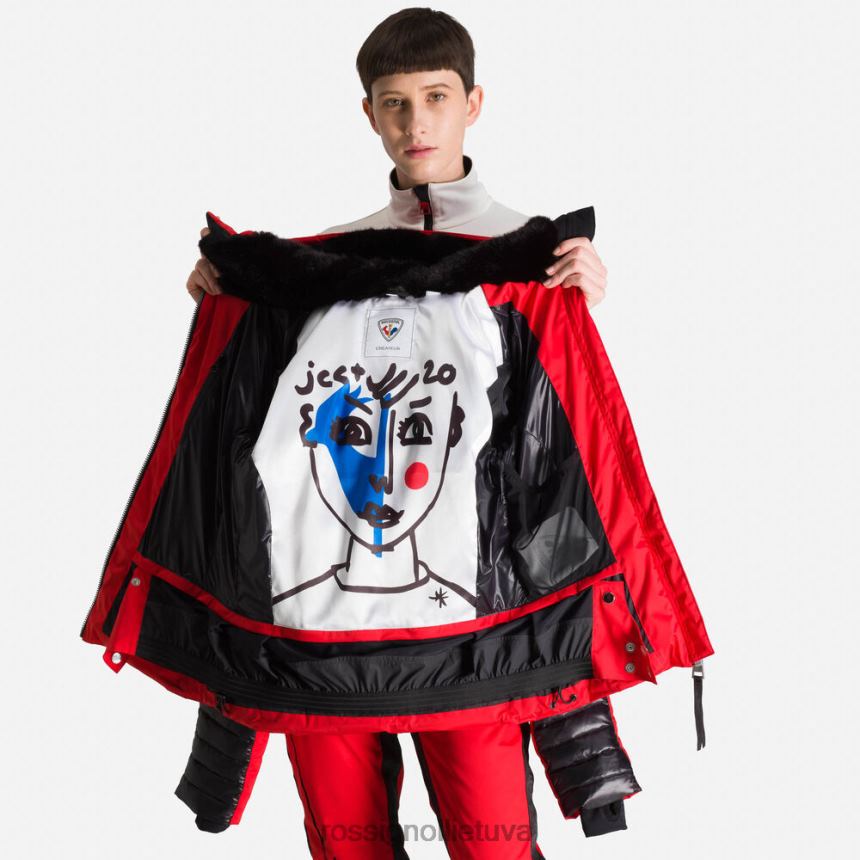 viršūnės Rossignol jcc stellar pūkinė striukė raudona moterys 268B2795