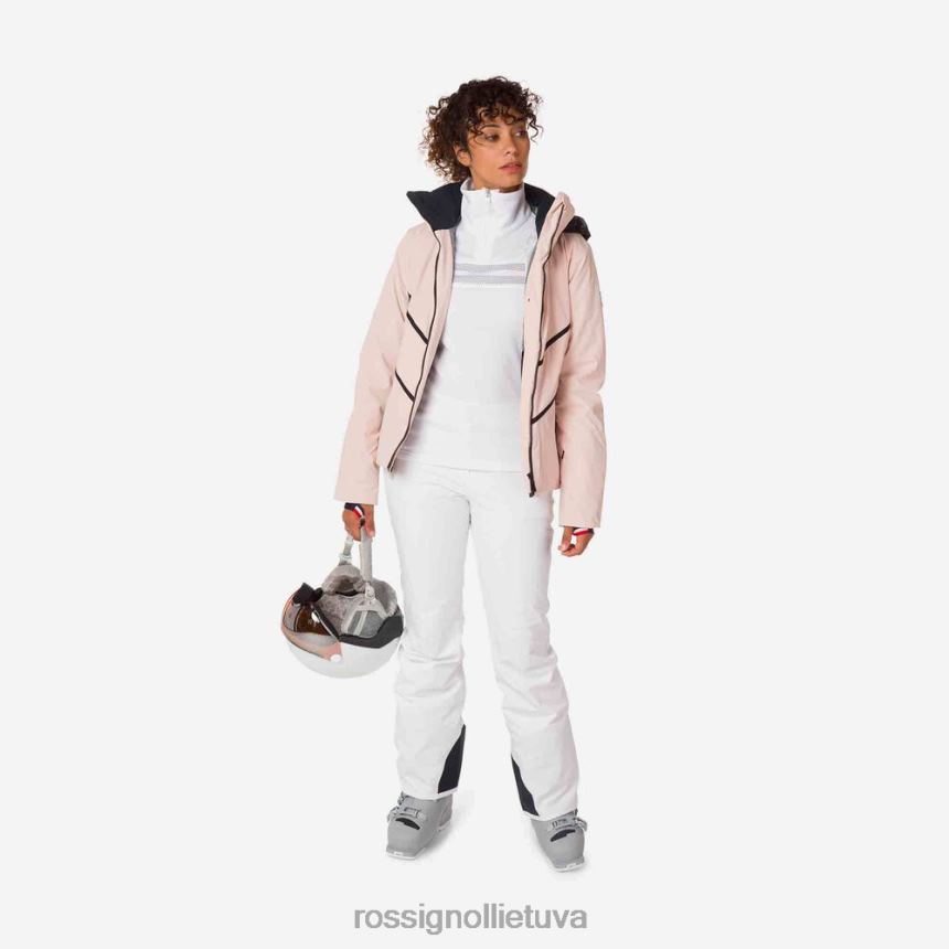 viršūnės Rossignol react merino slidinėjimo striukė pudros rožinės spalvos moterys 268B21081