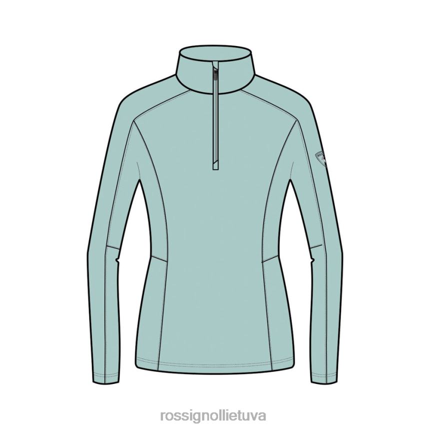 viršūnės Rossignol Klasikinis 1/2 užtrauktuko sluoksnis aqua moterys 268B21125