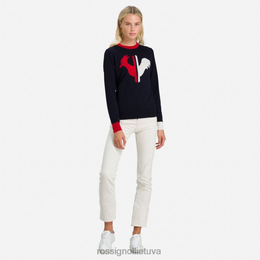 viršūnės Rossignol alya megztinis apvalia kakle tamsiai laivynas moterys 268B2977