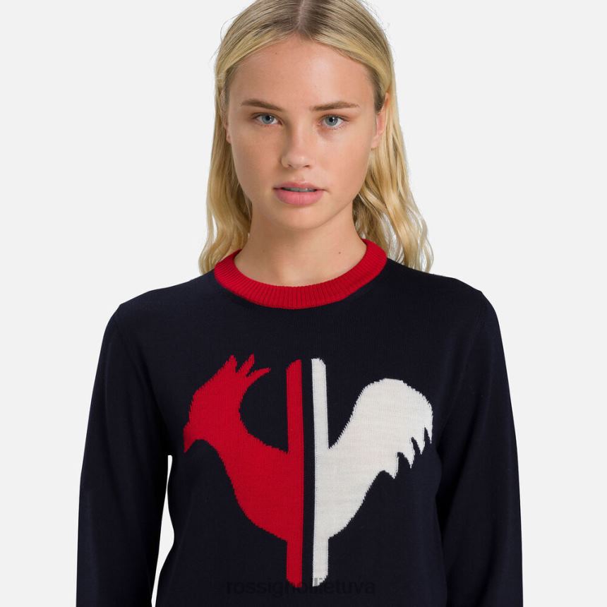 viršūnės Rossignol alya megztinis apvalia kakle tamsiai laivynas moterys 268B2977