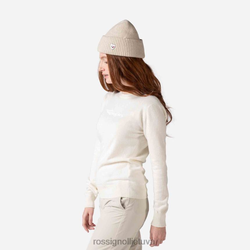 viršūnės Rossignol firminis megztas megztinis baltas moterys 268B2922