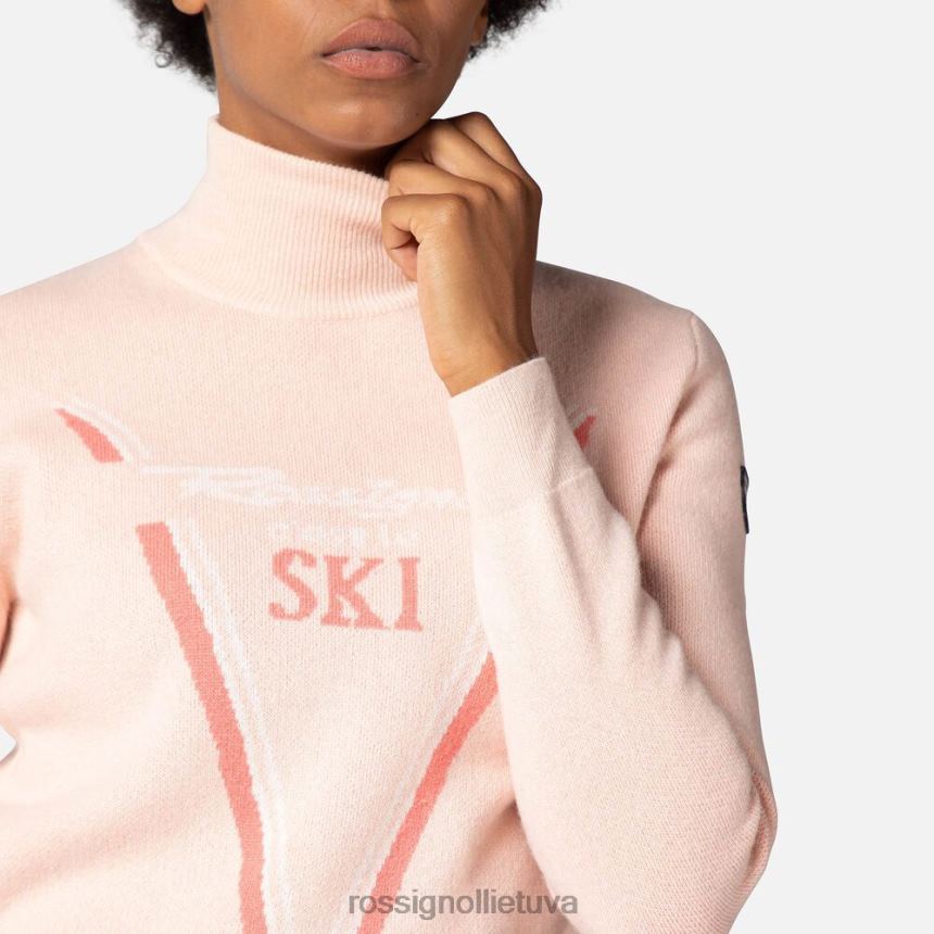 viršūnės Rossignol megztinis victoire vėžlys pudros rožinės spalvos moterys 268B21050