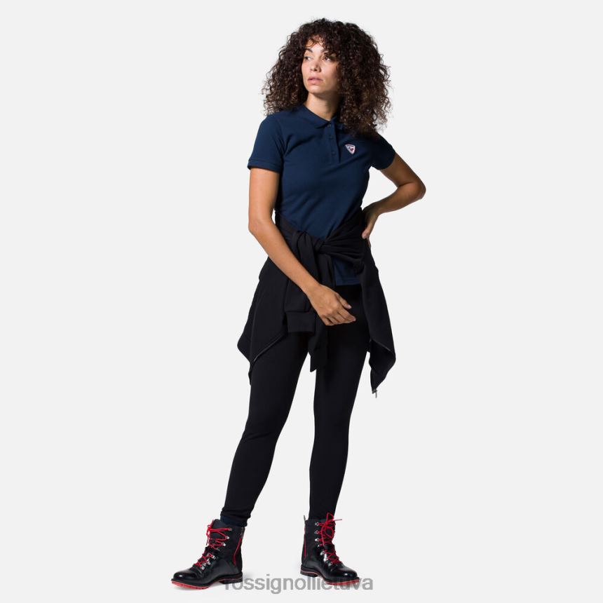 viršūnės Rossignol logotipas polo tamsiai laivynas moterys 268B2909