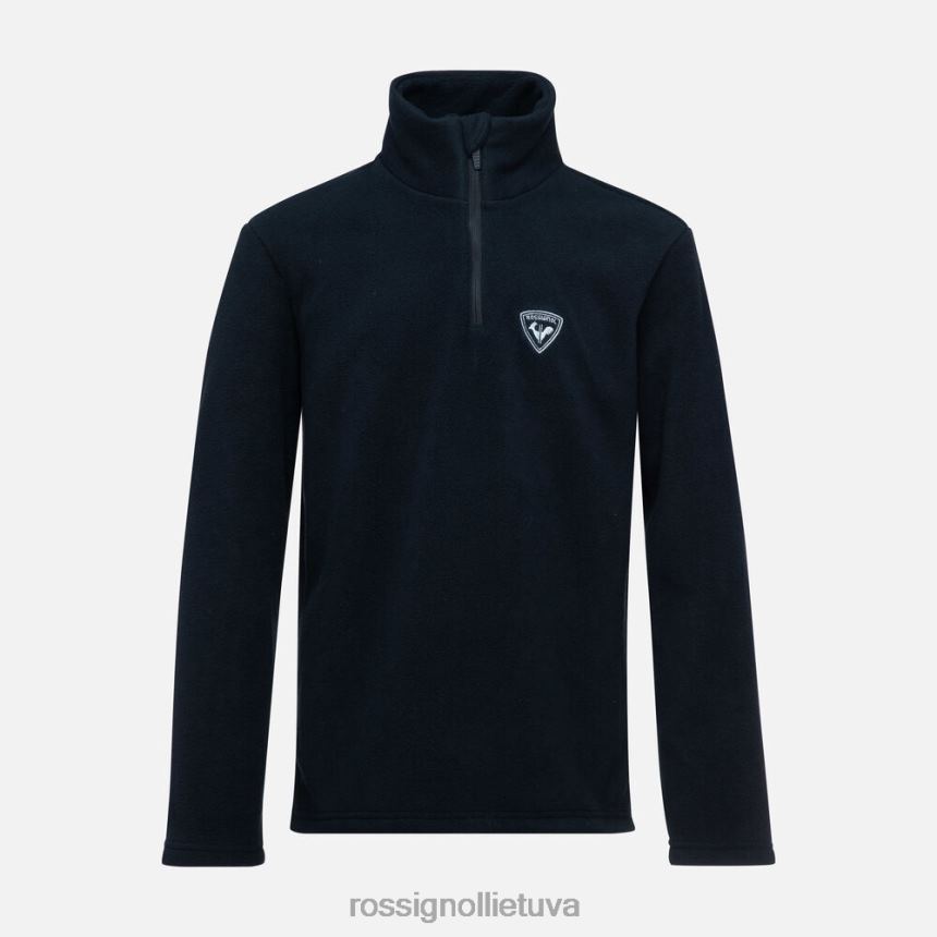 viršūnės Rossignol Pusiau užtrauktuku užsegamas vilnos viršus juodas berniukai 268B21142