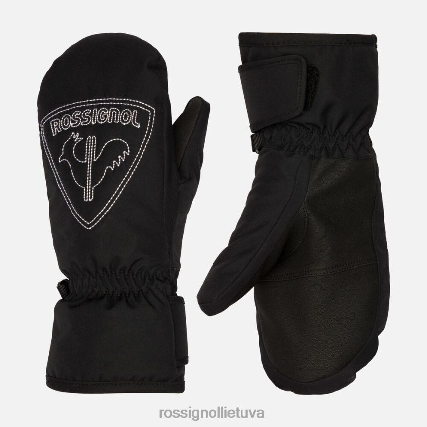 priedai Rossignol gaidžio kumštines pirštines juodas jaunesniųjų 268B21229