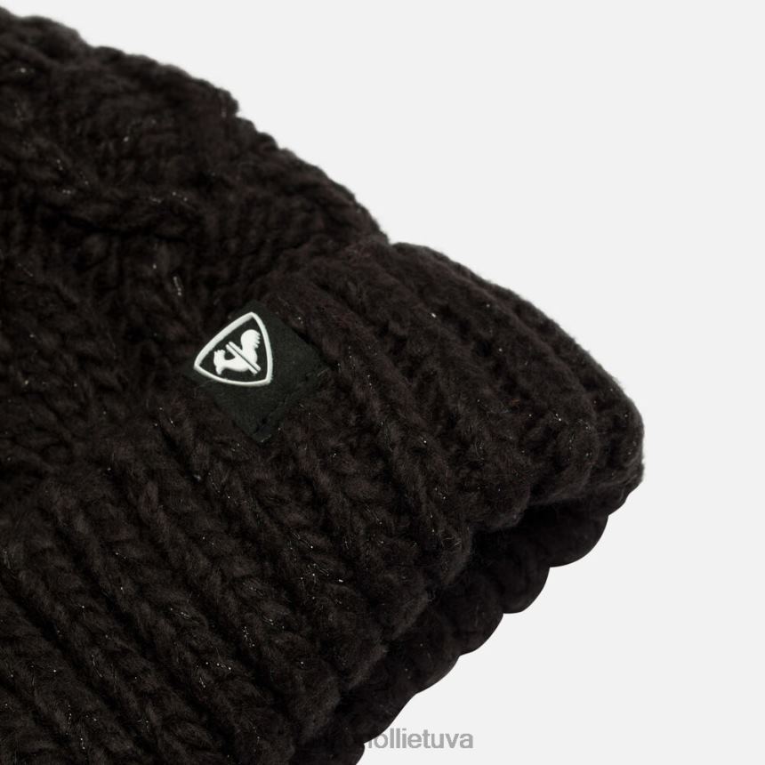 priedai Rossignol kaulinio kailio snuke juodas mergaites 268B21203