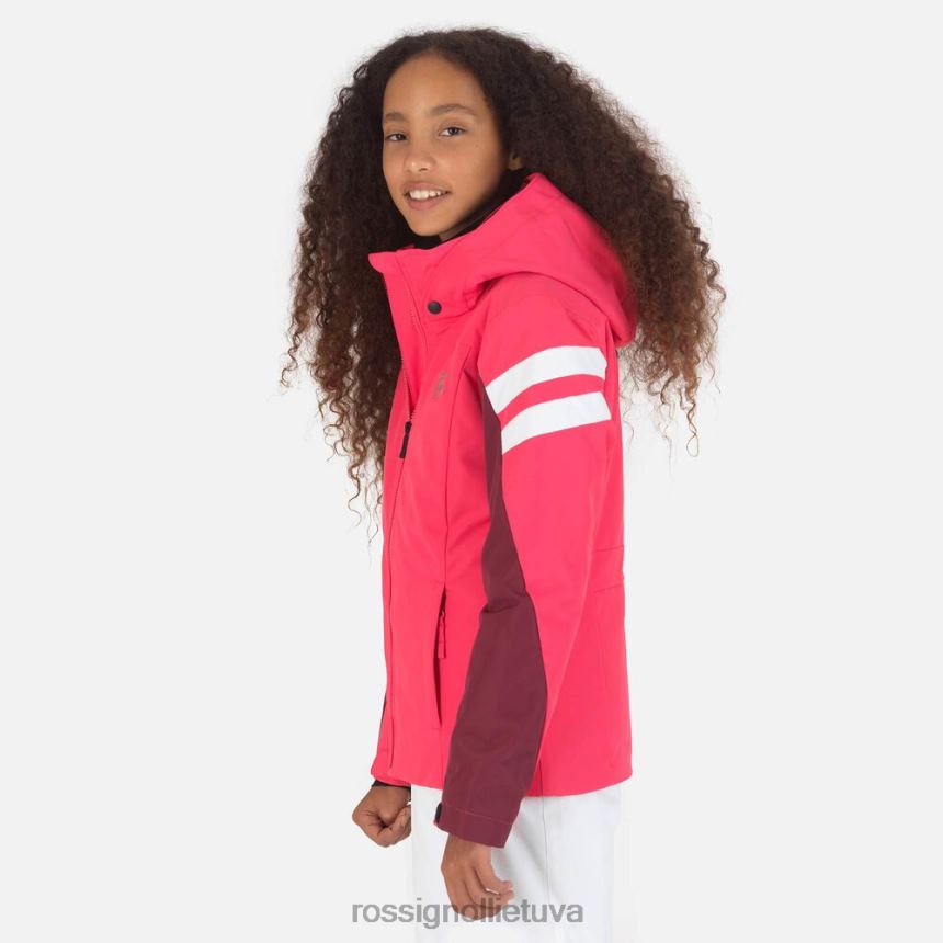 viršūnės Rossignol slidinėjimo striukė rožinis liftas mergaites 268B21240