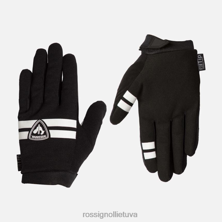 priedai Rossignol kalnų dviratininko pirštinės visą pirštą juodas vyrų 268B250