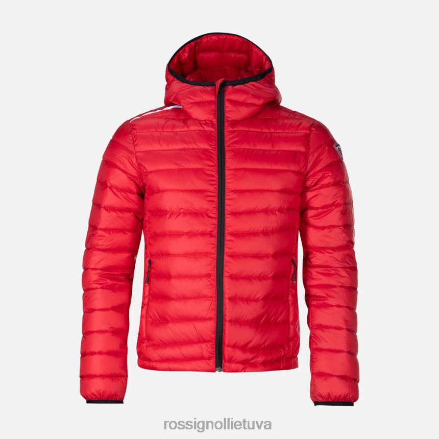 viršūnės Rossignol izoliuota striukė su gobtuvu 180gr karminas vyrų 268B2341