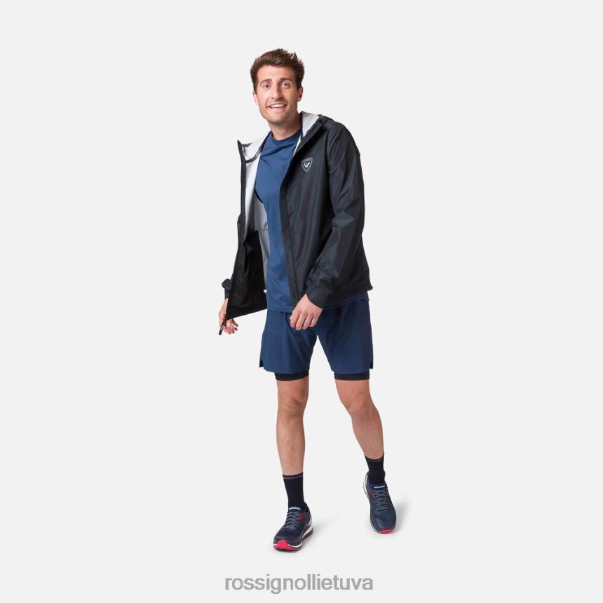 viršūnės Rossignol aktyvi striukė nuo lietaus juodas vyrų 268B2264