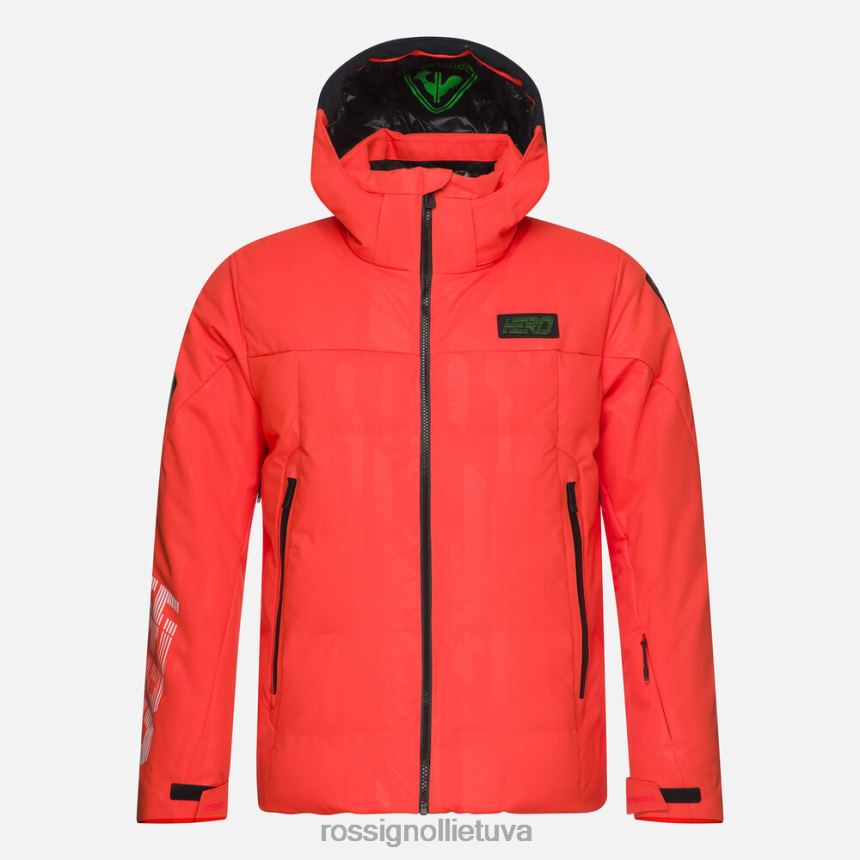 viršūnės Rossignol Hero Depart slidinėjimo striukė neoninė raudona vyrų 268B2605