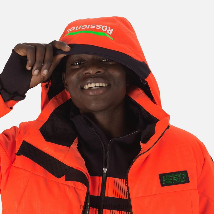 viršūnės Rossignol Hero Depart slidinėjimo striukė neoninė raudona vyrų 268B2605