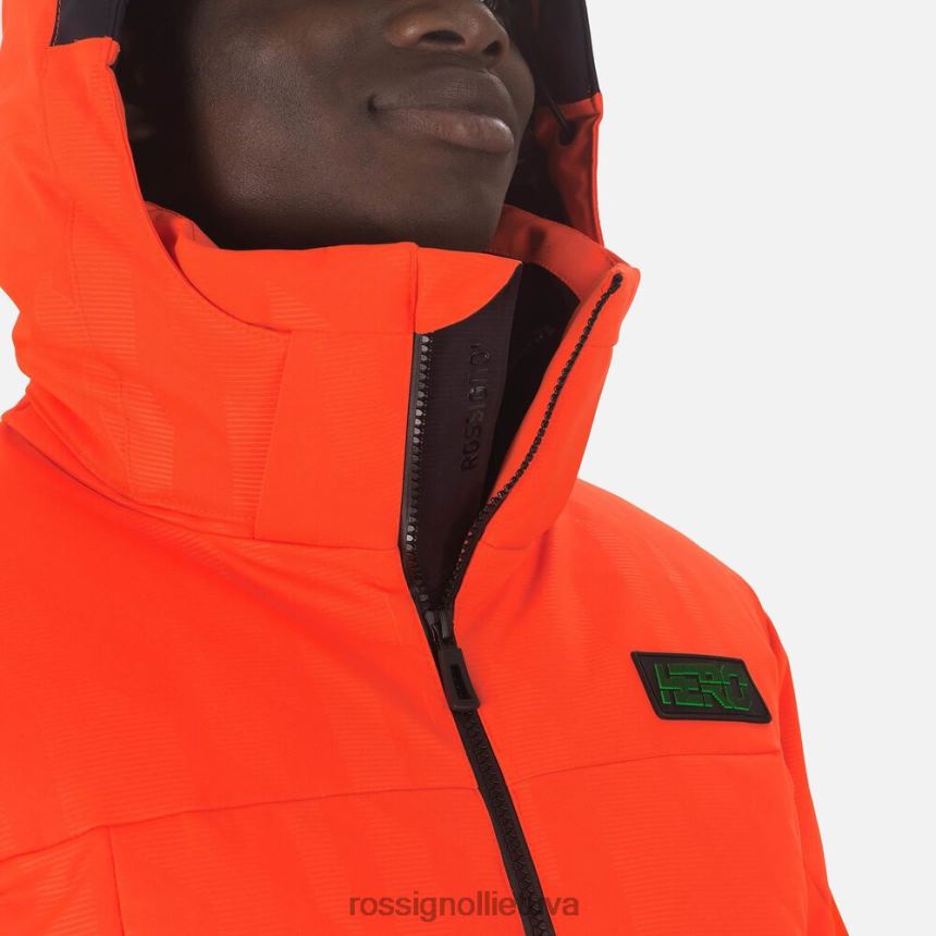 viršūnės Rossignol Hero Depart slidinėjimo striukė neoninė raudona vyrų 268B2605