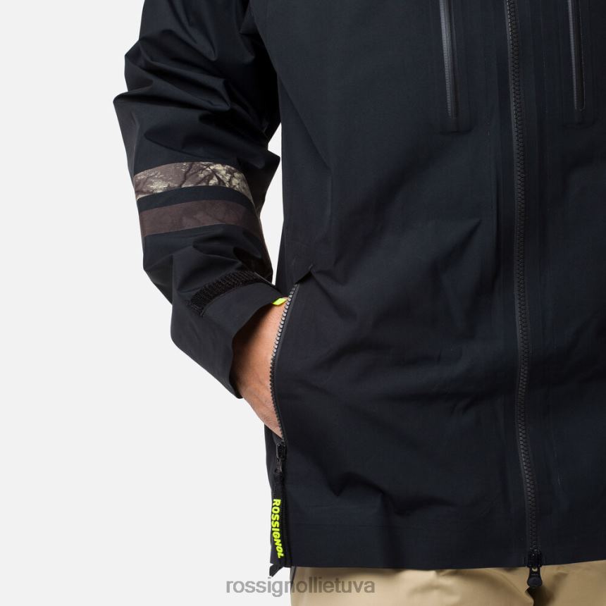 viršūnės Rossignol atelier s ride nemokama slidinėjimo / snieglenčių striukė juodas vyrų 268B2650