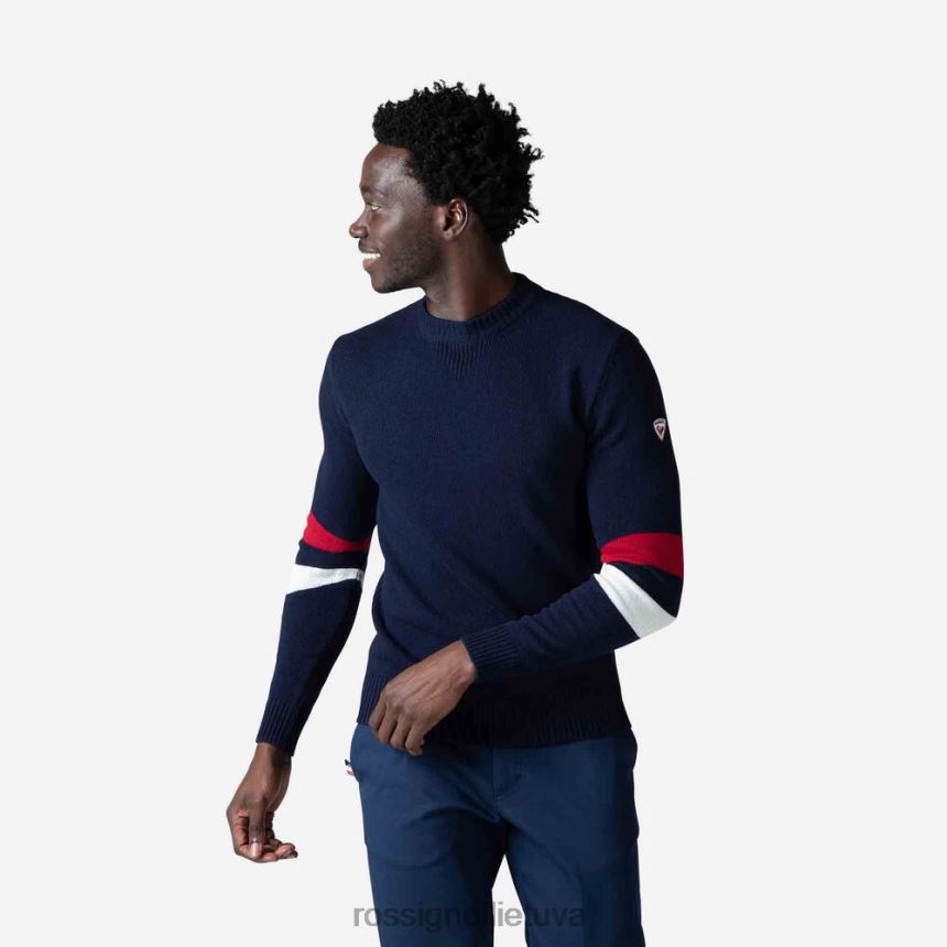 viršūnės Rossignol firminis megztas megztinis tamsiai laivynas vyrų 268B2445