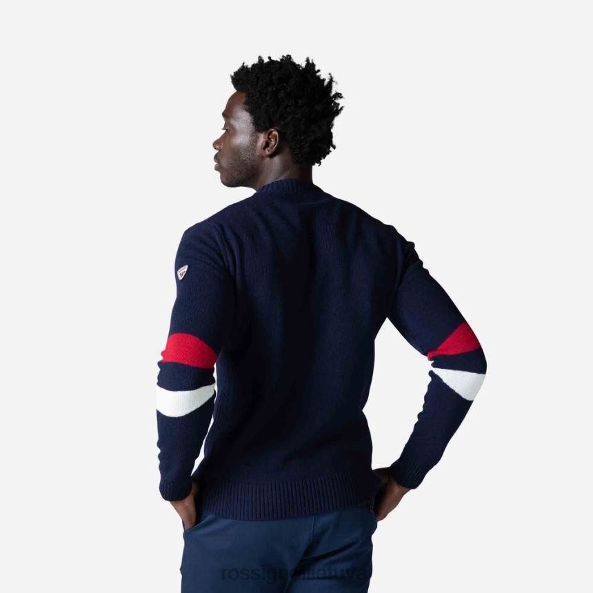 viršūnės Rossignol firminis megztas megztinis tamsiai laivynas vyrų 268B2445