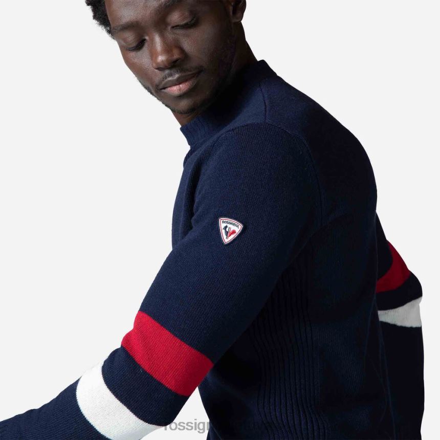 viršūnės Rossignol firminis megztas megztinis tamsiai laivynas vyrų 268B2445