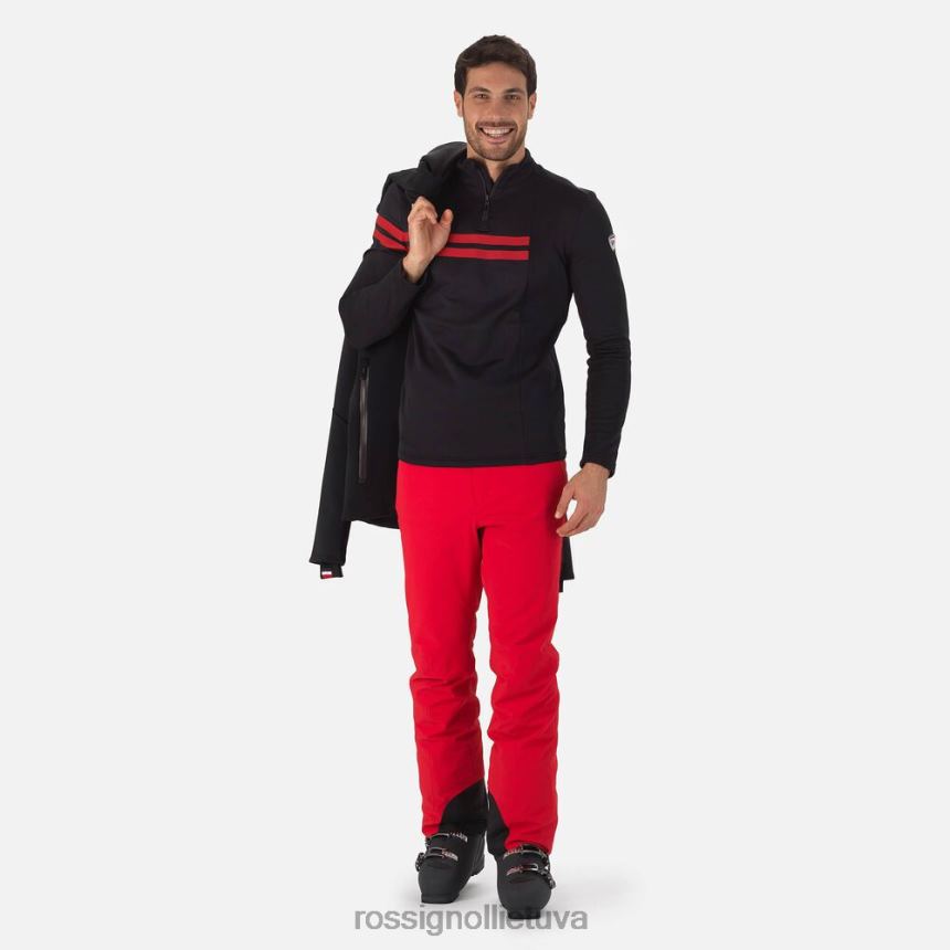 viršūnės Rossignol kurortinis viršus su pusiau užtrauktuku juodas vyrų 268B2607