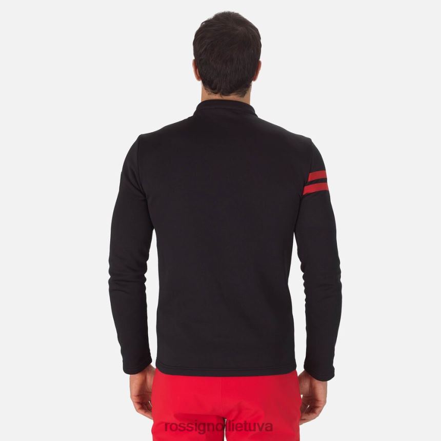 viršūnės Rossignol kurortinis viršus su pusiau užtrauktuku juodas vyrų 268B2607