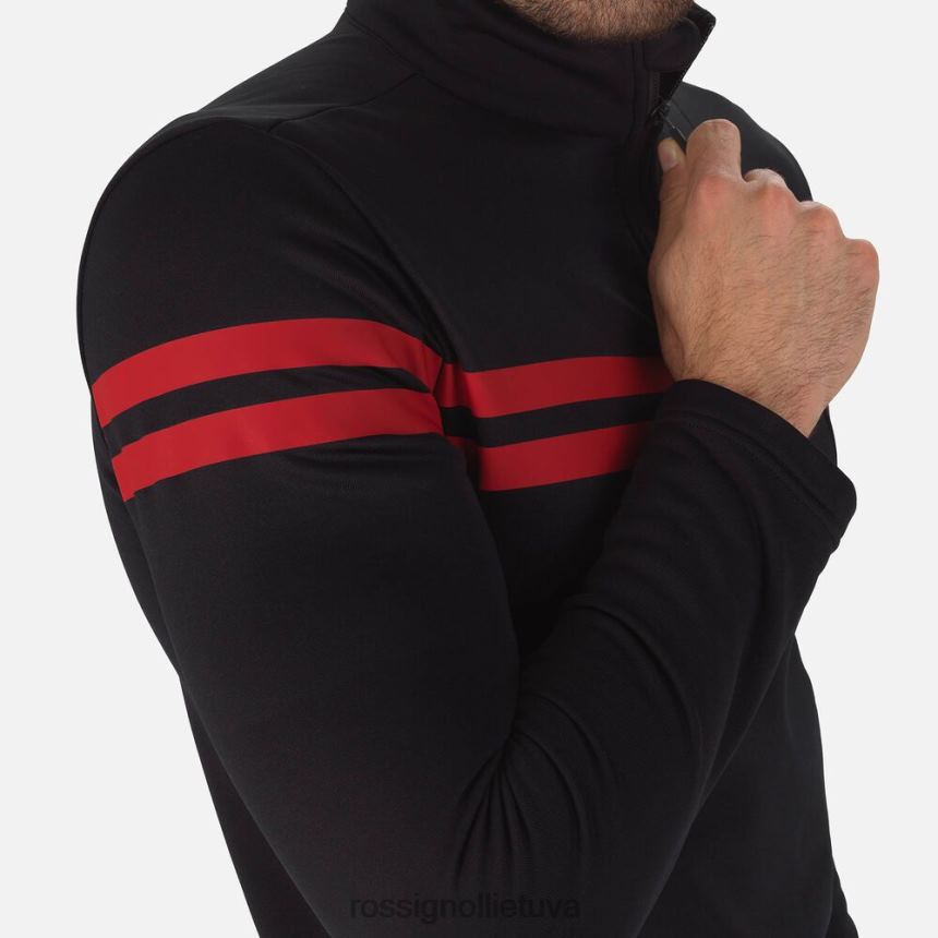 viršūnės Rossignol kurortinis viršus su pusiau užtrauktuku juodas vyrų 268B2607