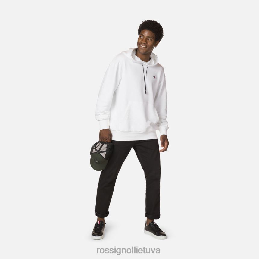 viršūnės Rossignol megztinis su gobtuvu baltas vyrų 268B2493