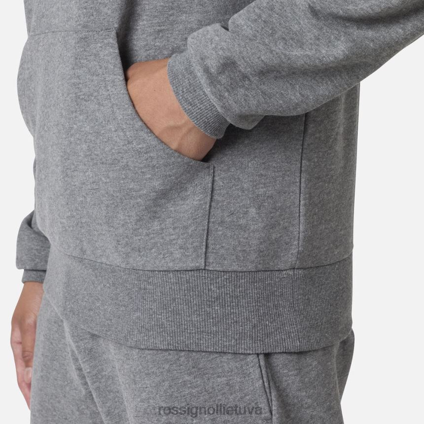 viršūnės Rossignol vilnonis megztinis su gobtuvu viržių pilka vyrų 268B244