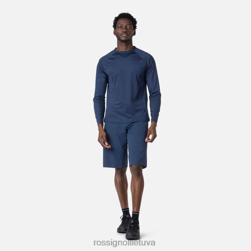 viršūnės Rossignol ilgomis rankovėmis palaidi džersis tamsiai laivynas vyrų 268B286