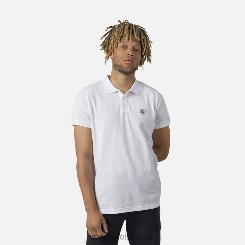 viršūnės Rossignol logotipas polo baltas vyrų 268B220