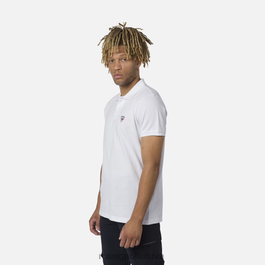 viršūnės Rossignol logotipas polo baltas vyrų 268B220