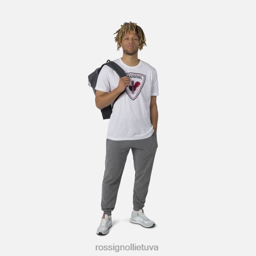 viršūnės Rossignol marškinėliai su logotipu baltas vyrų 268B217