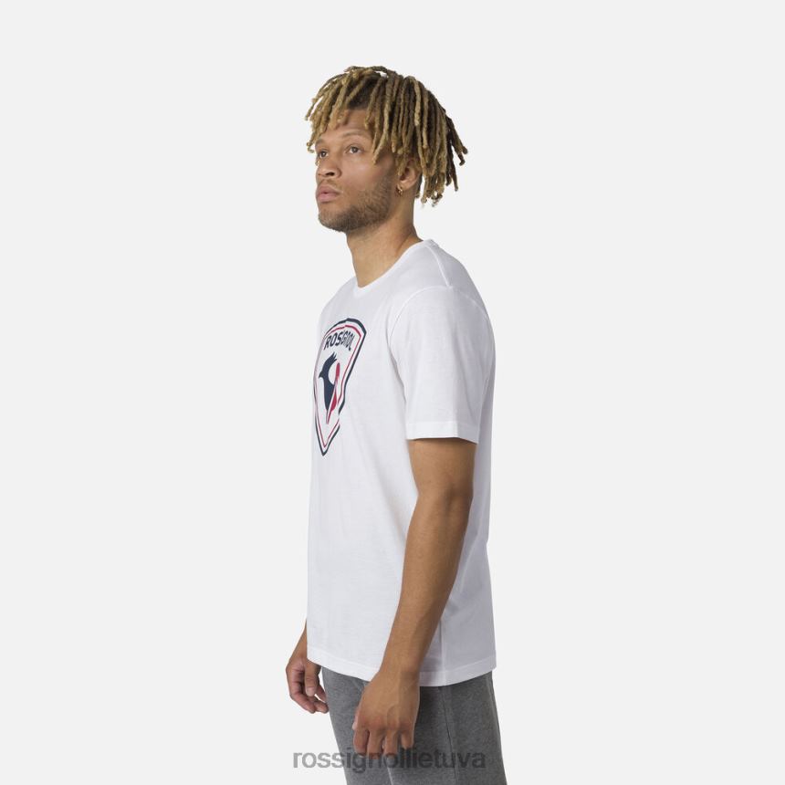 viršūnės Rossignol marškinėliai su logotipu baltas vyrų 268B217