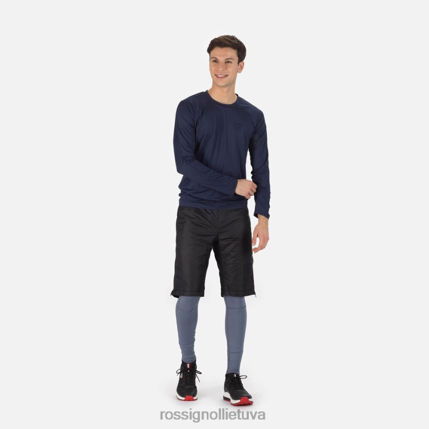 viršūnės Rossignol skpr marškinėliai ilgomis rankovėmis tamsus laivynas vyrų 268B2334