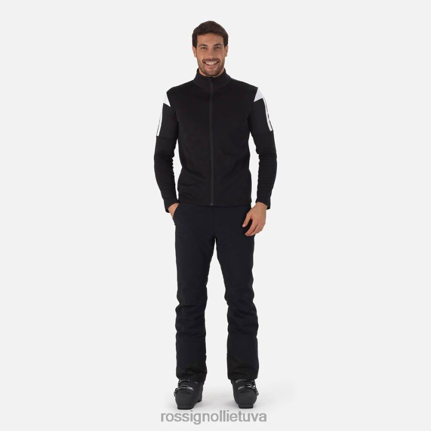 viršūnės Rossignol anteninis vidurinis sluoksnis su pilnu užtrauktuku juodas vyrų 268B2552