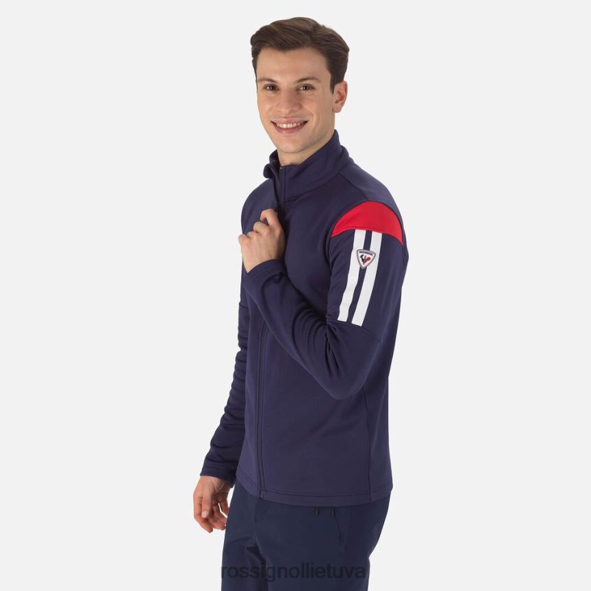 viršūnės Rossignol anteninis vidurinis sluoksnis su pilnu užtrauktuku tamsiai laivynas vyrų 268B2581