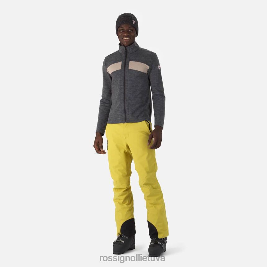 viršūnės Rossignol react merino pilnas užtrauktukas tarpinis sluoksnis juodas vyrų 268B264